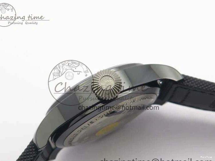 MIROTIME 0104 Supportive Big Pilot Real PR IW502003 Real Ceramic ZF 1:1 Best Edition On Black Calfskin Strap A51111 V 7238